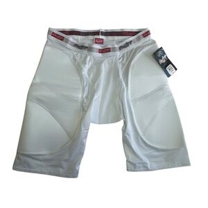 Rawlings White Compression Shorts